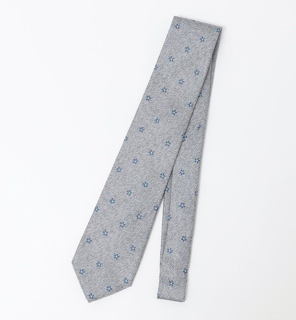 SHIPS Colors 「SHIPS Colors:日本製 シルク フラワー 小紋柄 ネクタイ」|ネクタイ・蝶ネクタイ|ブルー
