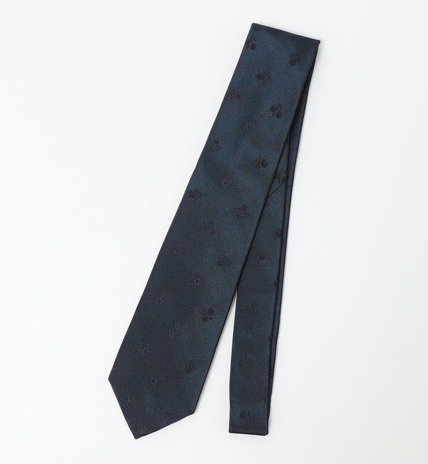 SHIPS Colors 「SHIPS Colors:日本製 シルク フラワー 小紋柄 ネクタイ」|ネクタイ・蝶ネクタイ|ネイビー