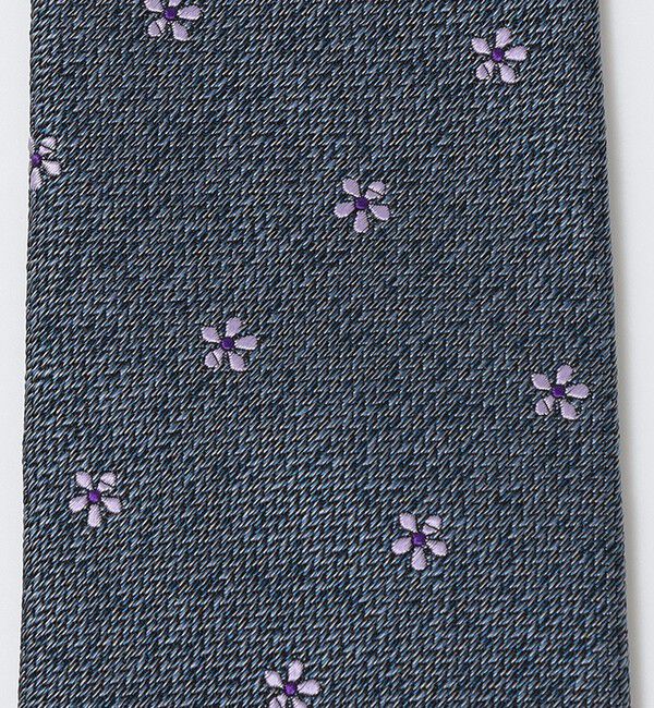 SHIPS Colors 「SHIPS Colors:日本製 シルク フラワー 小紋柄 ネクタイ」|ネクタイ・蝶ネクタイ|