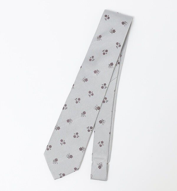 SHIPS Colors 「SHIPS Colors:日本製 シルク フラワー 小紋柄 ネクタイ」|ネクタイ・蝶ネクタイ|パープル