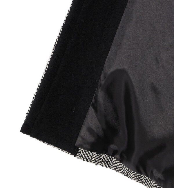 SHIPS for women「スパンコール ヘリンボーン ノーカラー コート」|ノーカラーコート|