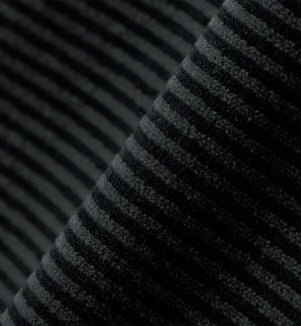 SHIPS for women「〈手洗い可能〉コットン ポリエステル ベロア ワイド スリーブ ボーダー」|Tシャツ・カットソー|