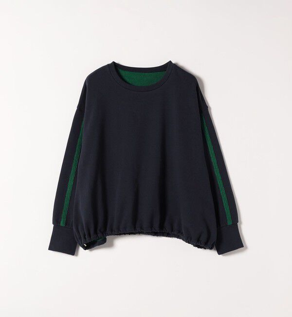 SHIPS any「SHIPS any:〈洗濯機可能〉裏毛 バイカラー ドロスト ルーズ スウェット プルオーバー」|スウェット・ジャージ|