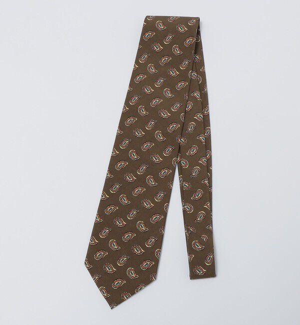 SHIPS「GALLIA: シルク マダー ペイズリー ネクタイ」|ネクタイ・蝶ネクタイ|ブラウン系