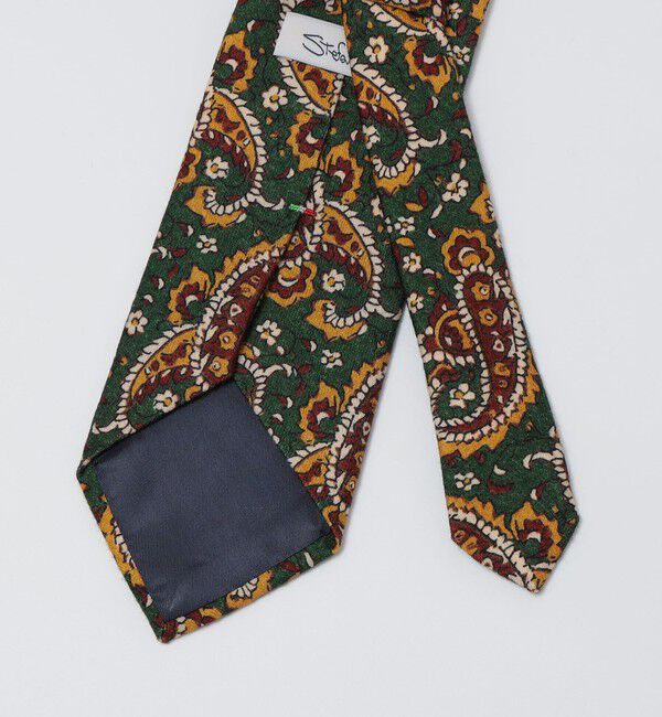 SHIPS「【SHIPS別注】Stefano Cau: ウール プリント フラワー ペイズリー ネクタイ」|ネクタイ・蝶ネクタイ|