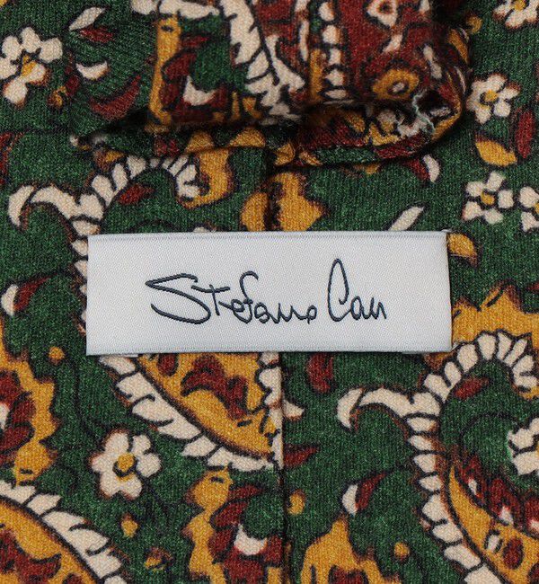 SHIPS「【SHIPS別注】Stefano Cau: ウール プリント フラワー ペイズリー ネクタイ」|ネクタイ・蝶ネクタイ|