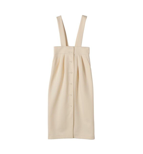 SHIPS any「《予約》SHIPS any:〈洗濯機可能〉ジャージー ハイウエスト Iライン ジャンパースカート」|ジャンパースカート|