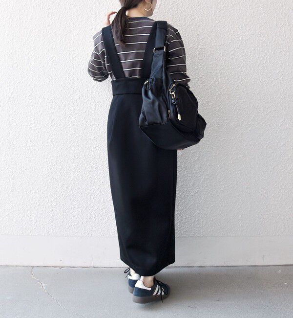 SHIPS any「《予約》SHIPS any:〈洗濯機可能〉ジャージー ハイウエスト Iライン ジャンパースカート」|ジャンパースカート|