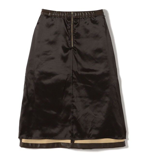 SHIPS for women「〈手洗い可能〉合成皮革 ウエスト ゴム スカート」|スカート|