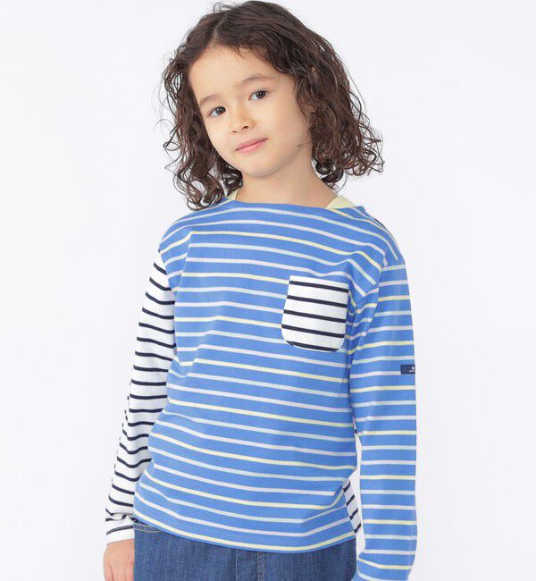 SHIPS KIDS「SHIPS KIDS:100～130cm /ボーダー ロングスリーブTシャツ」|Tシャツ・カットソー|