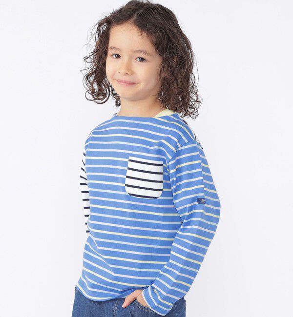 SHIPS KIDS「SHIPS KIDS:100～130cm /ボーダー ロングスリーブTシャツ」|Tシャツ・カットソー|