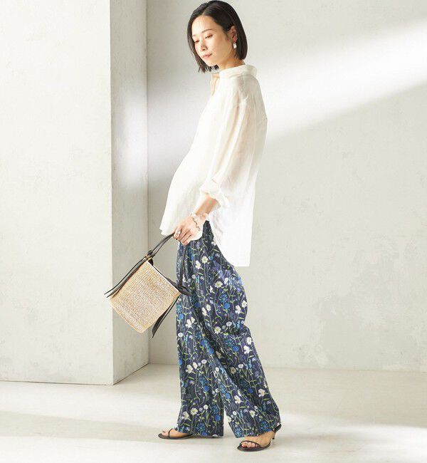 SHIPS for women「《予約》〈手洗い可能〉IMPERIAL LINEN 混 オーバー サイズ シャツ」|シャツ・ブラウス|