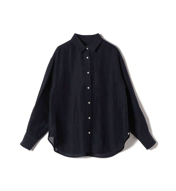 SHIPS for women「《予約》〈手洗い可能〉IMPERIAL LINEN 混 オーバー サイズ シャツ」|シャツ・ブラウス|