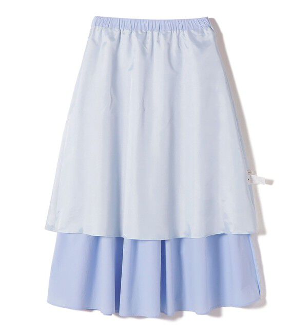 SHIPS for women「《予約》〈 接触冷感 / 撥水加工〉TEXBRID(R) タフタ ギャザー スカート」|スカート|