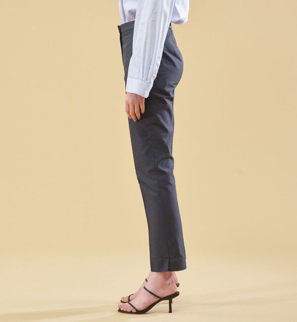 DES PRES「コットンシルクグログラン シガレットパンツ」|スラックス|