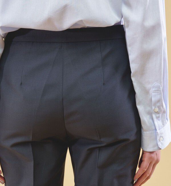 DES PRES「コットンシルクグログラン シガレットパンツ」|スラックス|