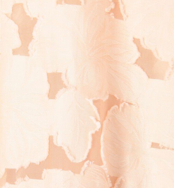 Ballsey「ブルームカットジャカード フリルネックギャザーワンピース」|ワンピース|