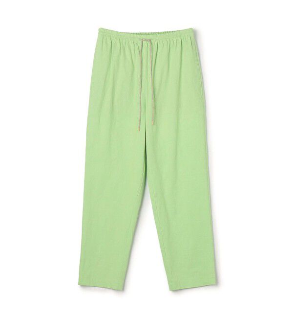 DES PRES「リネンナイロンストレッチ イージーテーパードパンツ」|その他|51 ライムグリーン