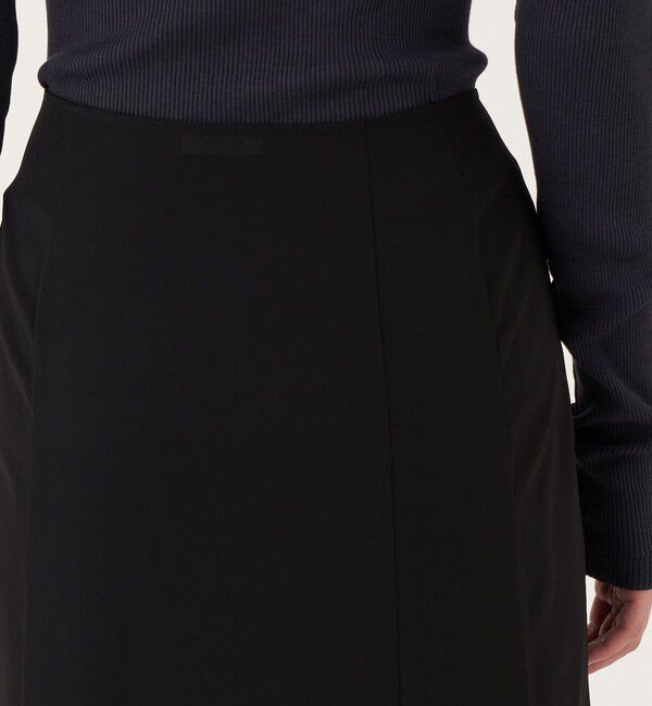 DES PRES「シルクストレッチシフォン フィッシュテールフレアスカート」|フレア|