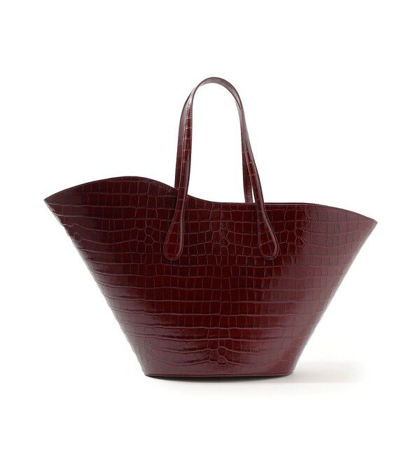 TOMORROWLAND GOODS「LITTLE LIFFNER OPEN TULIP ラージ トートバッグ」|トートバッグ|38 ダークレッド系