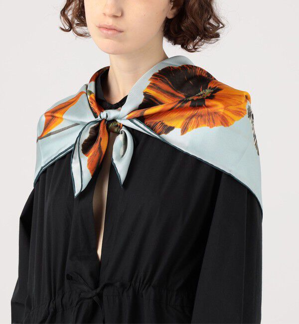 TOMORROWLAND GOODS「TOMORROWLAND フラワープリントスカーフ」|バンダナ・スカーフ|