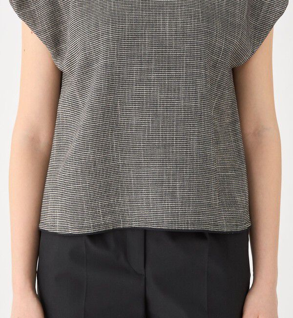 Ballsey「ポリエステルレーヨンカラミ フレンチスリーブブラウス」|シャツ・ブラウス|