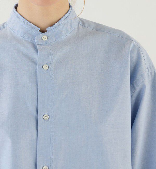 GALERIE VIE「プレミアムオックス カットオフスタンドカラーシャツ」|シャツ・ブラウス|