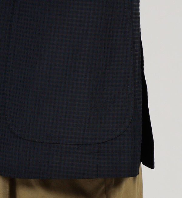 TOMORROWLAND MENS「シルクコットンシアサッカー シングルブレステッド3Bジャケット」|テーラードジャケット|