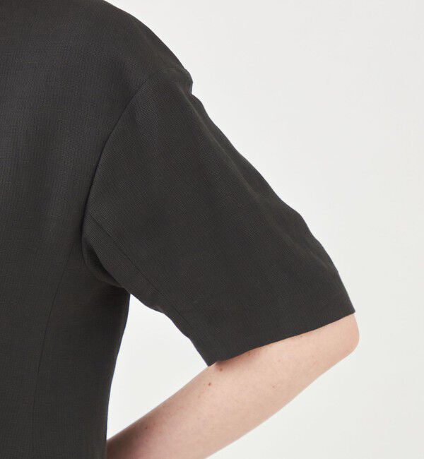 Ballsey「コードレーン ハーフスリーブジャケット」|ノーカラージャケット|