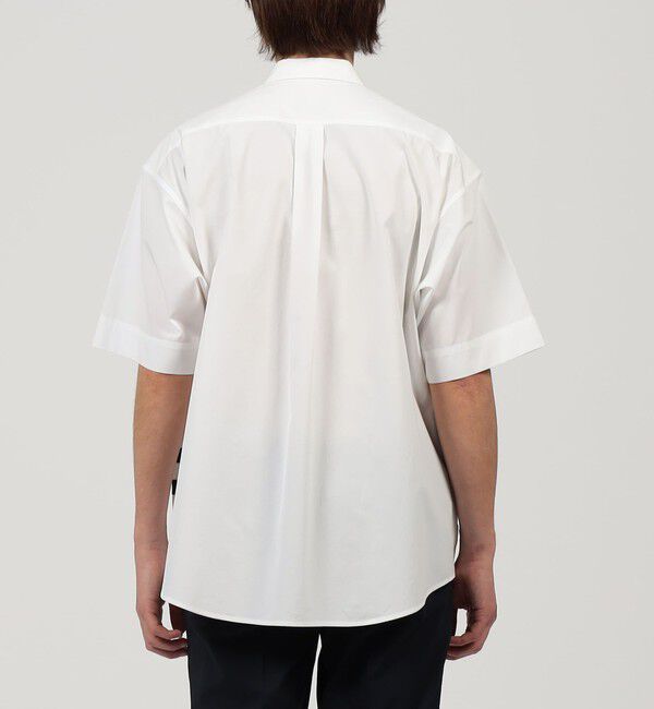 TOMORROWLAND MENS「コットンポリエステルニットコンビ レギュラーカラーシャツ」|シャツ・ブラウス|