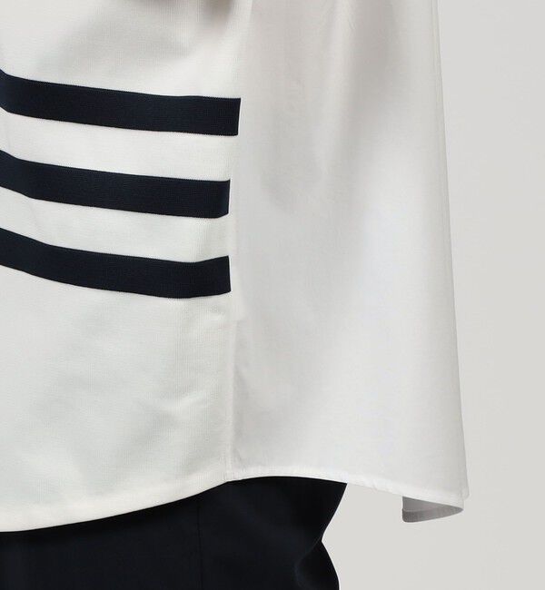 TOMORROWLAND MENS「コットンポリエステルニットコンビ レギュラーカラーシャツ」|シャツ・ブラウス|