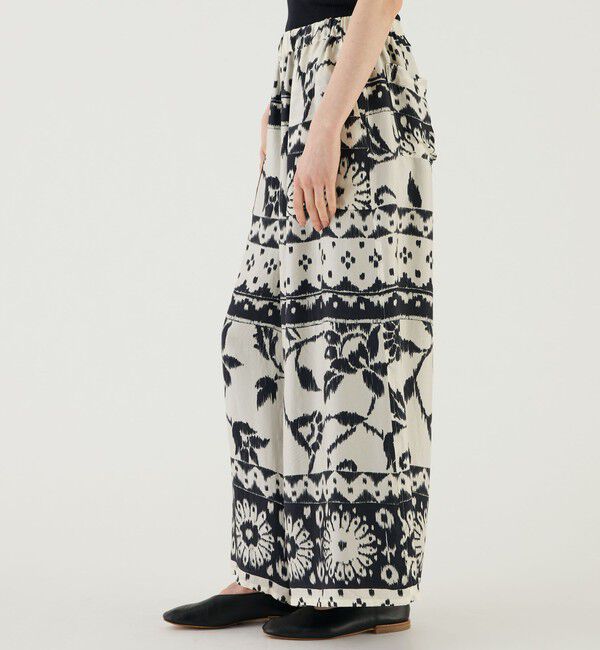 GALERIE VIE「イカットプリント　ワイドイージーパンツ」|チノ|