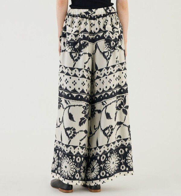 GALERIE VIE「イカットプリント　ワイドイージーパンツ」|チノ|