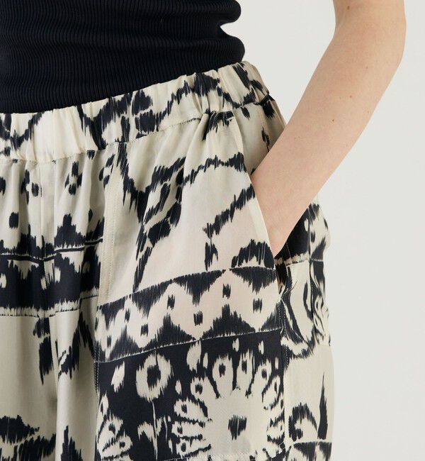 GALERIE VIE「イカットプリント　ワイドイージーパンツ」|チノ|