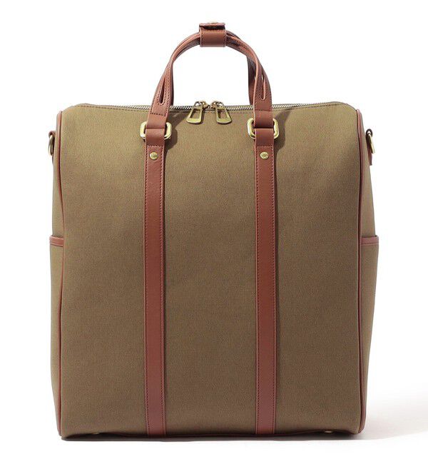 TOMORROWLAND GOODS「SegeN コットン&times;レザーコンビ 2wayバッグ」|トートバッグ|55 カーキ