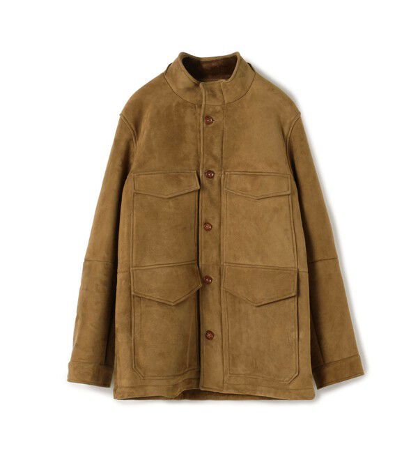 TOMORROWLAND MENS「ムートン スタンドカラーブルゾン」|ブルゾン・スタジャン|47 ブラウン