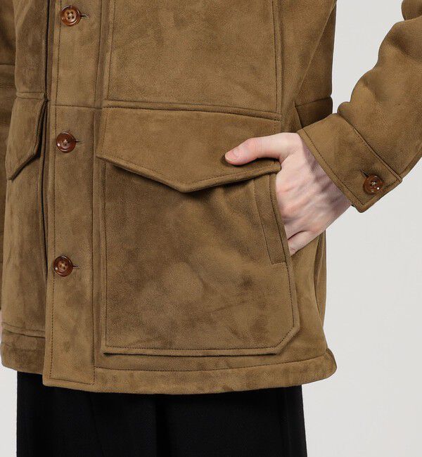 TOMORROWLAND MENS「ムートン スタンドカラーブルゾン」|ブルゾン・スタジャン|