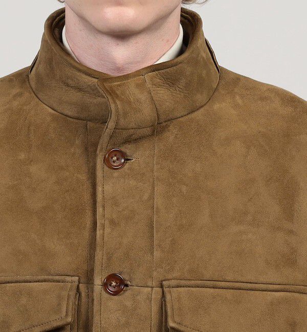 TOMORROWLAND MENS「ムートン スタンドカラーブルゾン」|ブルゾン・スタジャン|