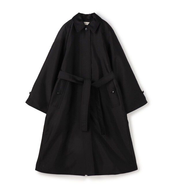 DES PRES「シルクポリエステルツイル ステンカラーコート」|ステンカラーコート|19 ブラック