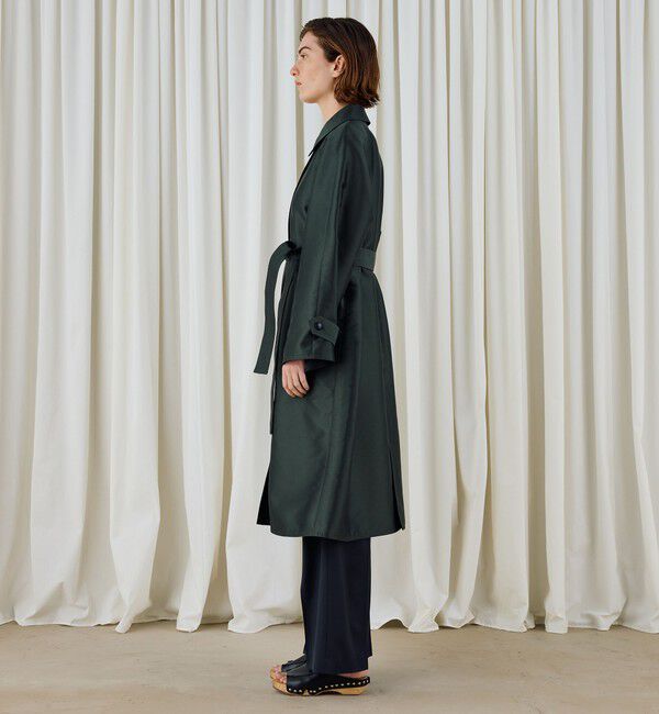 DES PRES「シルクポリエステルツイル ステンカラーコート」|ステンカラーコート|