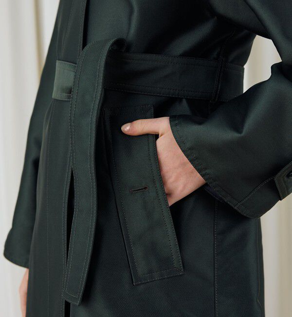 DES PRES「シルクポリエステルツイル ステンカラーコート」|ステンカラーコート|