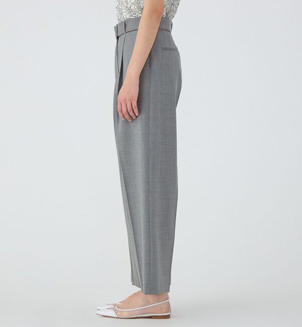 TOMORROWLAND collection「ファインウーステッドウール タックワイドパンツ」|その他|