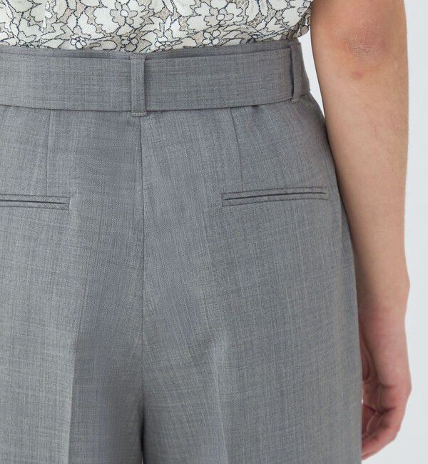 TOMORROWLAND collection「ファインウーステッドウール タックワイドパンツ」|その他|