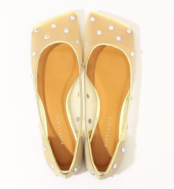TOMORROWLAND GOODS「PIPPICHIC LINDA DIAMOND フラットシューズ」|バレエシューズ|