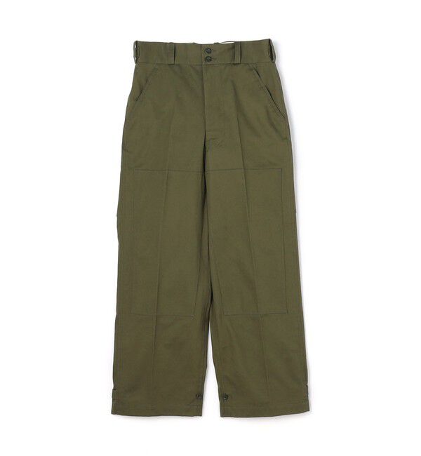 TOMORROWLAND BUYING WEAR「TANGENT 70`s Dutch Army コットン ワイドパンツ」|カーゴ|59 オリーブ