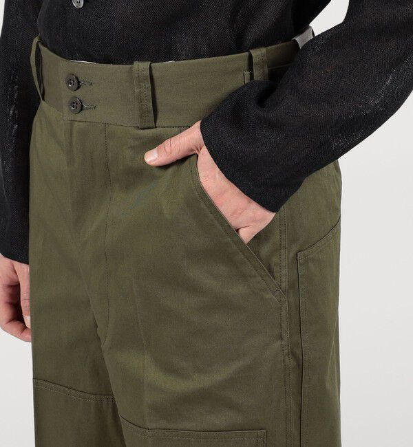 TOMORROWLAND BUYING WEAR「TANGENT 70`s Dutch Army コットン ワイドパンツ」|カーゴ|
