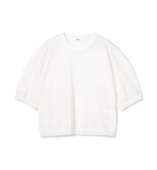 MACPHEE「ドライレーヨン パフスリーブプルオーバー」|ニット・セーター|11 ホワイト