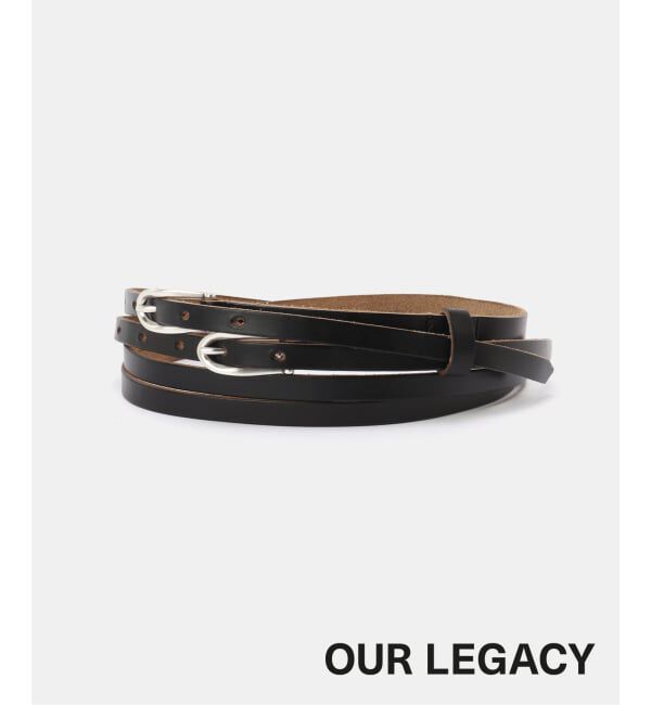 EYETHINK「OUR LEGACY TWIN TONGUE BELT 100」|メガネ|ブラック