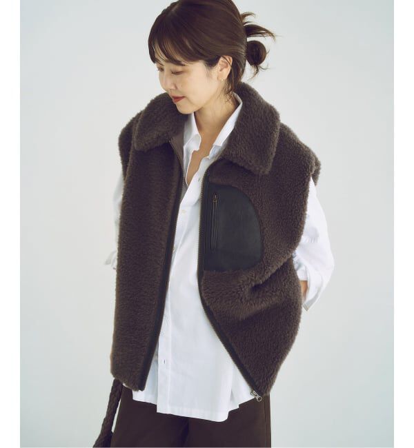 Plage「lesTendre boa ベスト」|ダウンベスト・ベスト|