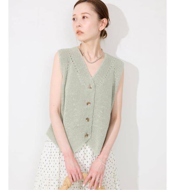 SLOBE IENA「《追加》ニットジレ」|ニット・セーター|